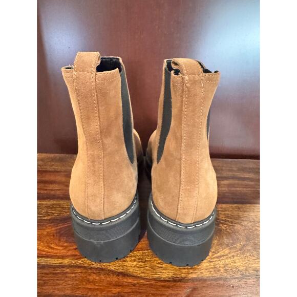 Marc Fisher Padmia Chelsea Boot Tan Suede Size 8.5 - Picture 2 of 8